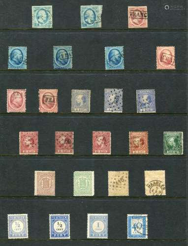 A collection of Netherlands stamps in three stock albums fro...