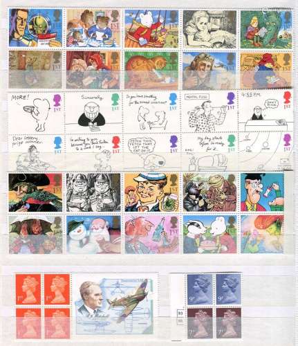An accumulation of various stamps in a box with Great Britai...
