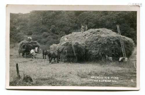 ALFRISTON. A collection of approximately 99 postcards of Alf...