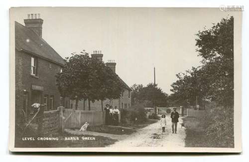 BARNS GREEN. A collection of 18 postcards of Barns Green and...