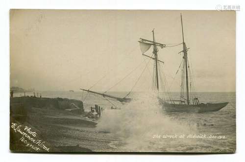 BOGNOR REGIS. A group of 7 photographic postcards of beached...