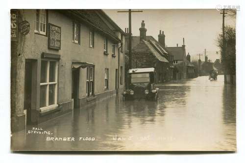 BRAMBER. A group of 10 photographic postcards of Bramber dur...