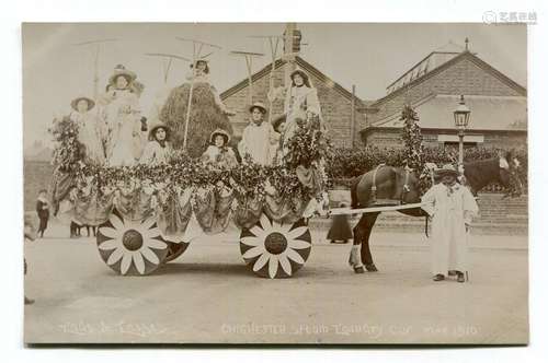 CHICHESTER. A collection of 31 photographic postcards of soc...