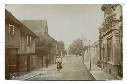 LEWES. A collection of approximately 184 postcards of Lewes ...