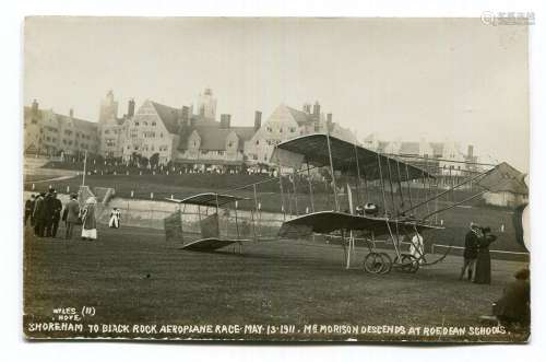 SUSSEX AVIATION. A collection of 15 photographic postcards r...