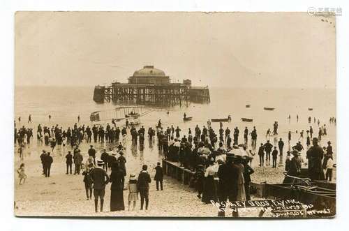 WORTHING. A collection of 14 postcards relating to the wreck...