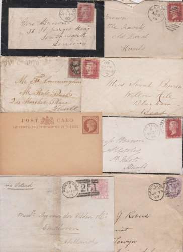 Great Britain 1840 (1841 1d red) and other 1d reds, later to...