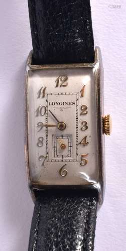 LONGINES SMALL SECOND GOLD SQUARE CASE MANUAL VINTAGE WATCH ...