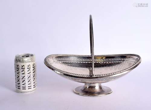 A VICTORIAN SILVER BASKET. Birmingham 1864. 737 grams.