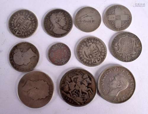 A COLLECTION OF PRE 1947 COINS. Weight 179g (11)