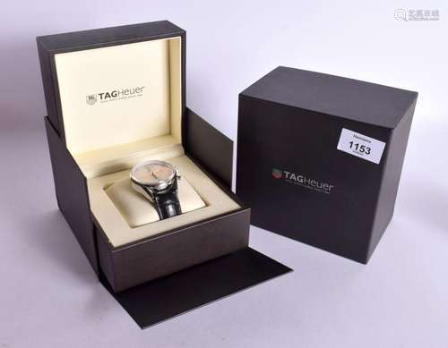 A BOXED TAG HEUER CARRERA CALIBRE 1887 AUTOMATIC CHRONOGRAPH...