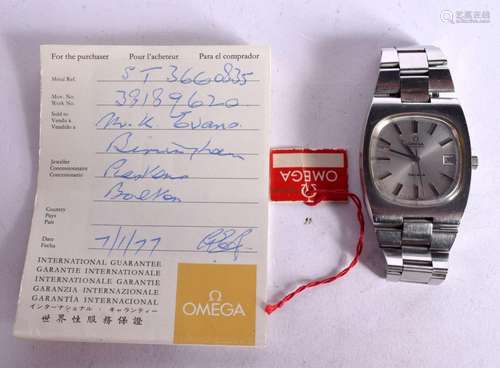 VINTAGE OMEGA GENÈVE SWISS AUTOMATIC WATCH. Dial 3.8cm incl ...