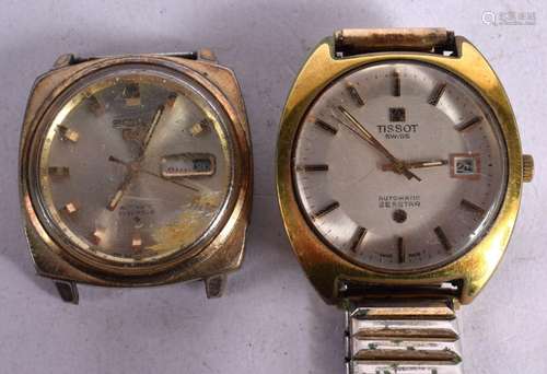 TWO TISSOT SEASTAR AUTOMATIC WATCHES. Largest dial 3.8cm inc...