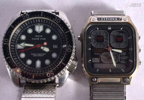 C2000 AVIA POLAR STAR DIVERS WATCH TOGETHER WITH A CITIZEN J...