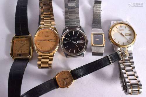 SIX VINTAGE SEIKO WATCHES (6)