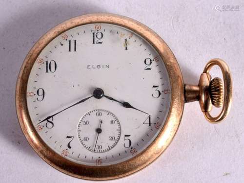 AN ELGIN POCKET WATCH. Dial 5cm diameter