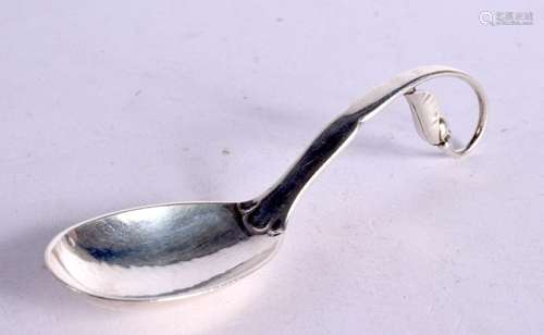 GEORG JENSEN NUMBER 21 JAM SPOON CURVED HANDLE STERLING SILV...