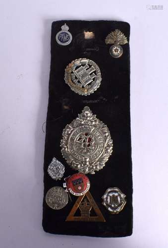 A COLLECTION OF MILITARY BADGES (9)