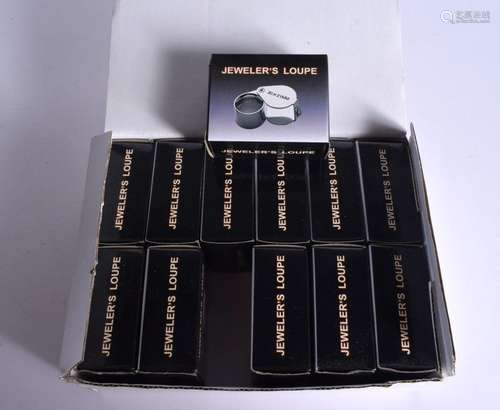 A BOX OF 12 LOUPES (NEW)