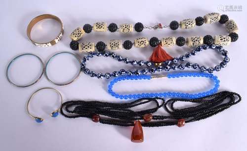 4 NECKLACES AND FOUR BANGLES (8)