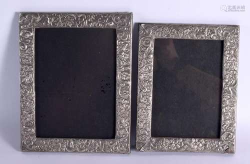 TWO PHOTO FRAMES. Largest 24cm x 19cm (2)