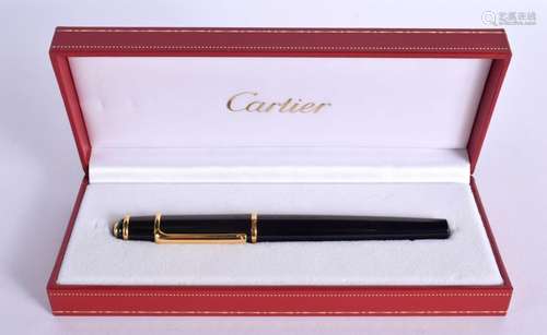 A BOXED CARTIER BIRO PEN. 14.2cm x 1.7cm