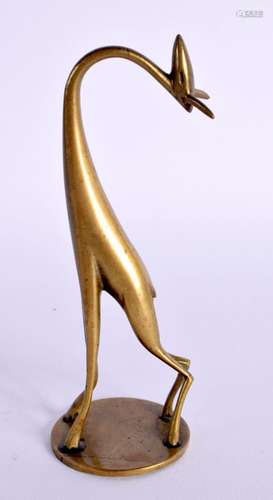 HAGENAUER BRONZE GIRAFFE. 11.2cm x 4cm