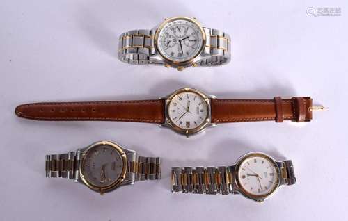 FOUR SEIKO FASHION WATCHES. (4)