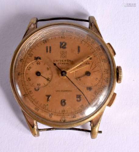 A RARE VINTAGE UNIVERSAL WRISTWATCH. Dial 3.3cm.