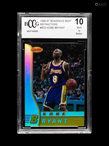 A 1996-97 Bowman s Best Refractors Kobe Bryant Rookie Basket...