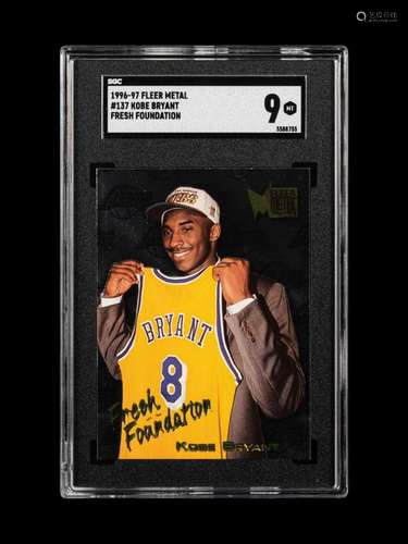 A Group of 1996-97 Fleer Metal Kobe Bryant Rookie Basketball...