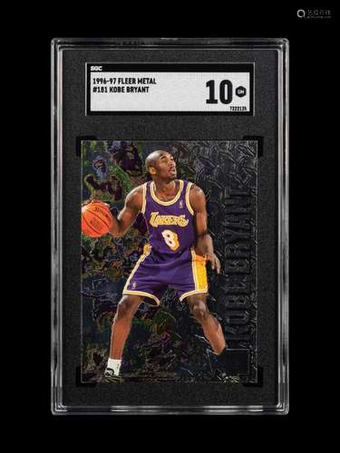 A 1996-97 Fleer Metal Kobe Bryant Rookie Basketball Card No....