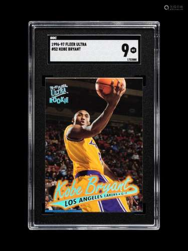 A Group of 1996-97 Fleer Ultra Kobe Bryant Rookie Basketball...