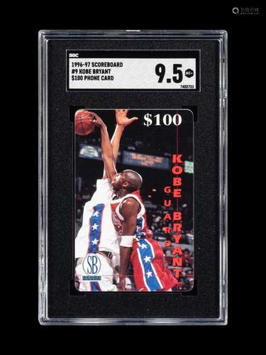 A Group of 1996-97 Score Board Kobe Bryant Rookie Basketball...