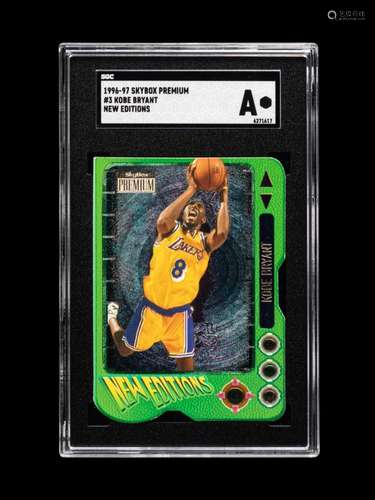 A 1996-97 Skybox Premium New Editions Kobe Bryant Rookie Bas...