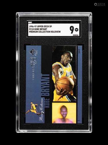 A 1996-97 Upper Deck SP Holoviews Kobe Bryant Rookie Basketb...