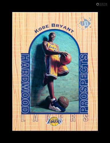 A 1996-97 Upper Deck UD3 Kobe Bryant Rookie Basketball Card ...