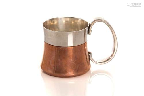 GEORG JENSEN SILVER & COPPER TANKARD