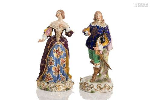 PAIR OF SAMSON PORCELAIN FIGURES