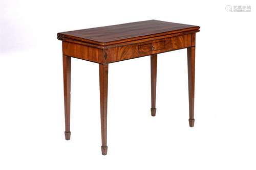 GEORGE III ENGLISH MAHOGANY GAMES TABLE