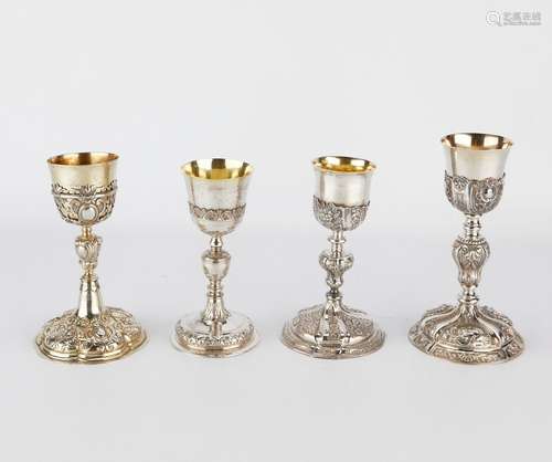 4 Sterling Silver Chalices