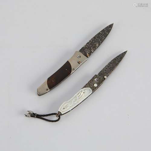 2 Ltd. Ed. William Henry Studio Folding Knives