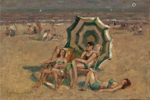 Charles Herbert Woodbury (1864-1940) Beach Scene, Ogunquit, ...