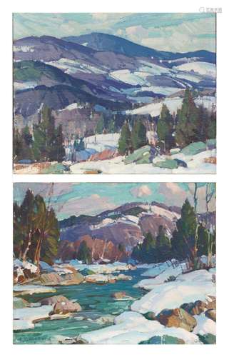 Aldro Thompson Hibbard (1886-1972) Vermont Valley and Vermon...