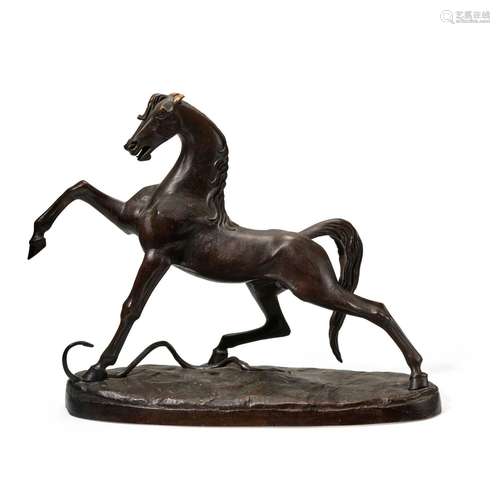 Wilhelm Hunt Diederich (1884-1953) Horse and Snake 20 in. (5...