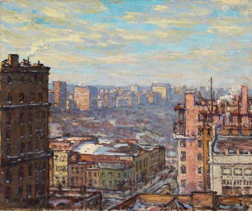 Elmer Livingston MacRae (1875-1953) New York Winter Scene 25...