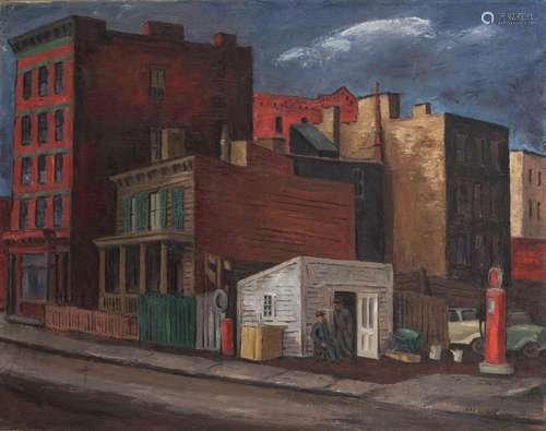 Max Arthur Cohn (1903-1998) New York Street Scene 22 x 28 1/...