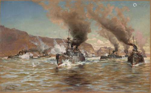 Edward Kirby (19th Century) Spanish-American War Naval Battl...