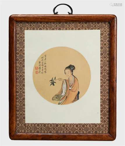 A Chinese Frame Painting By Huang Shanshou