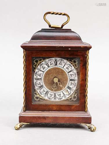 small wooden table clock, mahaghoni